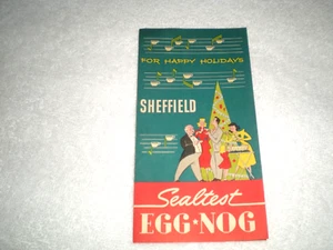 Sealtest Egg Nog Sheffield Order Form Recipe Christmas Milkman Pamphlet Vintage - Picture 1 of 4