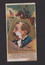 1888 W. Duke Sons & Co. Great Americans N76 P.H. SHERIDAN