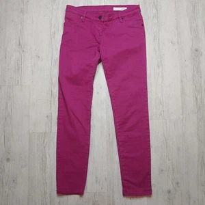 Sass & Bide Magenta Skinny Jeans Size 25 Women's Stretch Denim Stylish Casual - Picture 1 of 9