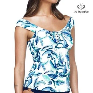 Ambrielle Floral Tankini Top Size S - Picture 1 of 3