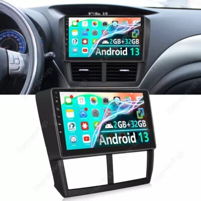 Radio estéreo de coche WIFI CarPlay Android 13 para Subaru Forester Impreza 2007-2013  Foto 1 de 4