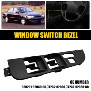 Driver Door Window Switch Bezel Panel Cover Black For 1998-2002 Toyota Corolla H - Imagen 1 de 14