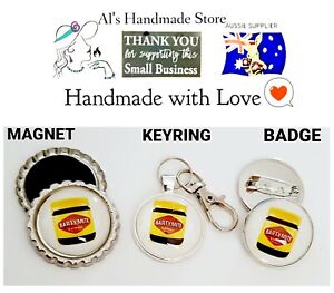 ASH BARTY BARTYMITE EARRINGS KEYRING NECKLACE BADGE MAGNET 🇦🇺AUSSIE HANDMADE