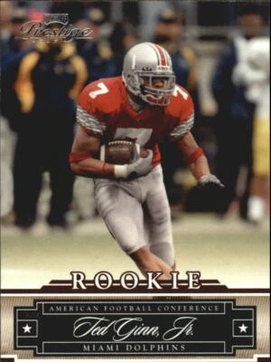 2007 Playoff Prestige #164 Ted Ginn Jr. RC Rookie Card - Image 1 of 2