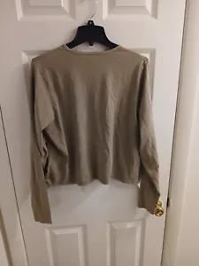 Skims Sculpt Tee Shirt Womens 4X Desert Seamless Long Sleeve AP-LGS-1370 G33-30 - Picture 1 of 3