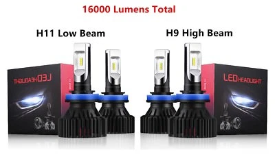 Alla Lighting LED High Low Beam Headlight Bulb Light Kit for CT200H, Xenon White - Image 1 of 4