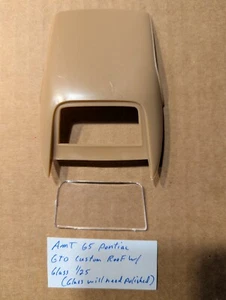 AMT 65 PONTIAC GTO CUSTOM ROOF WITH GLASS NEW! 1/25 (GLASS NEEDS POLISHED) - Picture 1 of 1