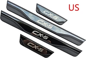 Door Sill Protector For 2024 Mazda CX-5 CX5 Accessories Scuff Plate Cover Trim - Picture 1 of 14