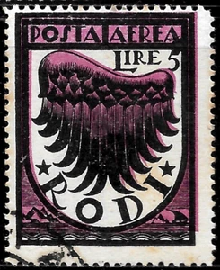 1937 Italy-Aegean Islands Rhodes  Air Mail Sc#C4c 🔥RODI 🔥USED VF - Picture 1 of 1