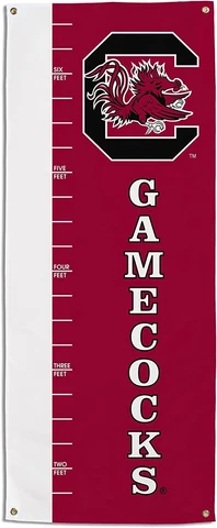 NCAA South Carolina Gamecocks Growth Chart Banner Cover