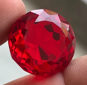 85 Ct Natural Blood Red Ruby Round Cut Flawless Loose Certified Gemstone - Picture 1 of 15