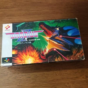 GRADIUS Ⅲ Japanese SNES Super Famicom Software Checked W/Box - Picture 1 of 3