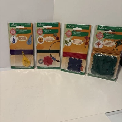 4) Clover Asian Knot Templates (Tear Drop-Ball-Flower-Button) Easy Instruction. - Image 1 of 4