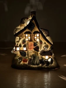 Vintage Pacific Rim 6" Porcelain Ghost House 61821 lighted Tested - Picture 1 of 19
