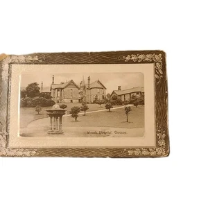 Vintage GLOSSOP Derbyshire   Wood's Hospital RPPC Real Photo Postcard  - Picture 1 of 2