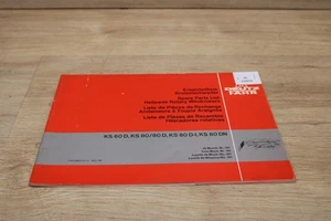 Deutz Fahr KS60D KS80/80D KS80D-I KS80DN Ersatzteilliste 5301/806  xb10959 - Picture 1 of 3