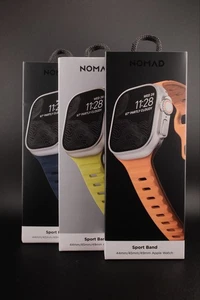 🟢 NOMAD Authentic Apple Watch FKM Band - Limited Edition **ATLANTIC BLUE** - Photo 1 sur 4