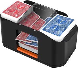 Miscelatore per Carte a Basso Rumore E Ricaricabile per 2 Set Di Carte, 2000 Mah - Foto 1 di 12