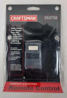 Mando a distancia compacto para puerta de garaje Sears Craftsman 953758 3 funciones NUEVO Foto 1 de 4