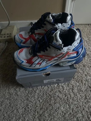 Size 11 - Balenciaga Race Runner Blue - Image 1 of 4