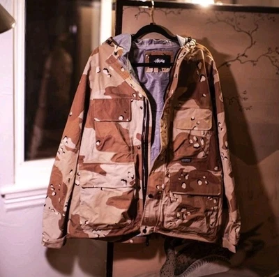 Mens Stussy Camo Field Jacket - Image 1 of 4