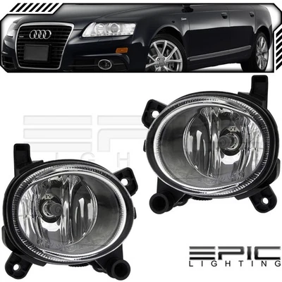 Pair LH RH Halogen Fog Lights fits AUDI 12-18 A6 08-12 S5 13-18 S6 09-12 CC - Image 1 of 4