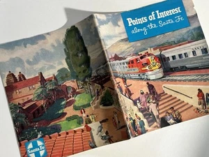 1953 Points of Interest Along the Santa Fe, Railroad Travel Booklet w/Route Maps - Picture 1 of 14