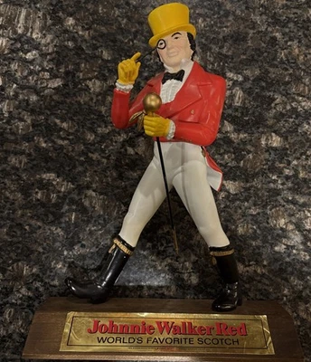 Vintage JOHNNY WALKER RED SCOTCH BAR ADVERTISING DISPLAY FIGURINE EXC. COND 12" - Image 1 of 4