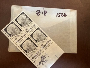 U.S. PLZ Plattenblock - 1526 - Robert Frost - Kamm. versand! - Bild 1 von 1