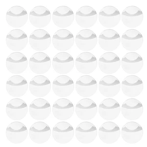 100 pezzi coperchi protettivi per badge rotondi: 63 mm plastica trasparente spilla manicotti - Foto 1 di 12