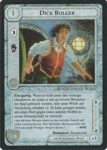 Fatty Bolger / Dick Bolger - GERMAN - MECCG Promo - Middle-Earth CCG - Picture 1 of 6