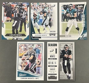 Carson Wentz Lot (5) Eagles Classics Contenders Score Playoff Absolute Vikings - Bild 1 von 11