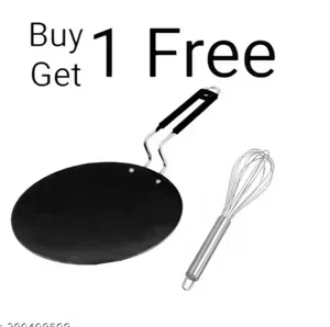 Eisen Loha Tawa für Roti und Paratha Cheela mit gratis Schneebesen Code 11 - Bild 1 von 5