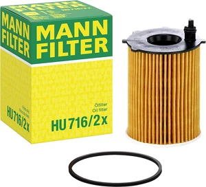MANN-FILTER HU 716/2 X Filtro Dell'Olio - per Autovetture + Veicoli Commeriali - Foto 1 di 12
