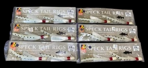 South Bend Trophy Speck Tail Rigs 1/8 oz Lot (6) NOS - Bild 1 von 6