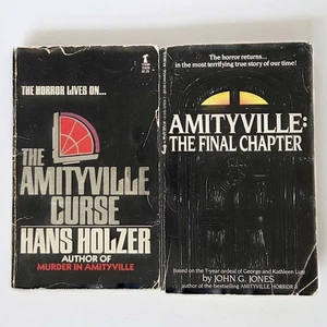 Amityville Curse & Final Chapter Hans Holzer John Jones (2)Vtg Horror Paperback - Foto 1 di 7