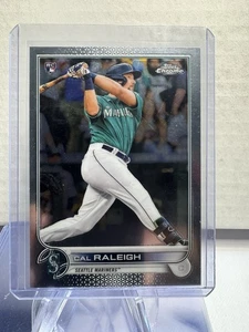 2022 Topps Chrome Cal Raleigh Base Rookie Card RC #149 Seattle Mariners - Picture 1 of 2