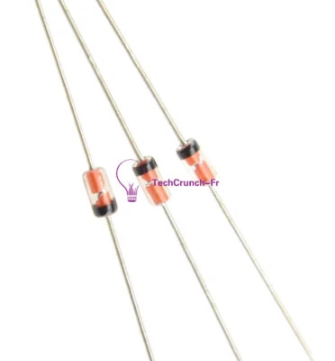 10PCS NEW GERMANIUM DIODE 1N34A DO-35 1N34 IN34A NEW - Photo 1/4