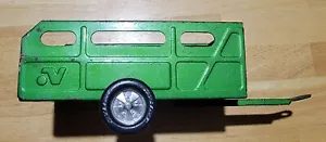 Vintage 1970’s Nylint Green Pressed Steel Farm Cattle Transport 11” Trailer - Picture 1 of 7