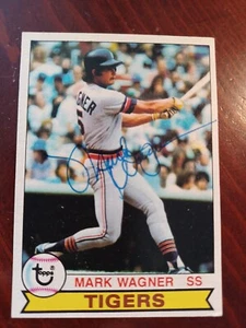MARK WAGNER 1979 Topps # 598 autographed signed baseball card TIGERS 79 AUTO - Picture 1 of 3