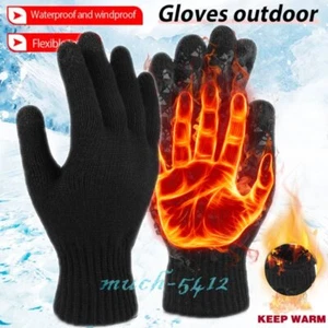 Guantes Termicos Frio Invierno Para Hombre Mujer Pantalla Tactil Doble Forro - Picture 1 of 20