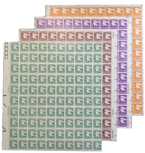 US #1735/1818/1946/2111 Tarifa "A", "B", "C" y "D" Hoja de 100, MNH VF (CV $227)  - Imagen 1 de 9