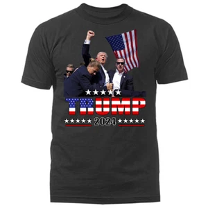 Donald Trump Rally Shooting Trump 2024 ¡Lucha! Camiseta política - Imagen 1 de 17