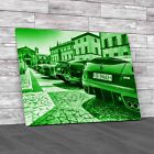 Ferraris Row Supercars Green Canvas Print Large Picture Wall Art
