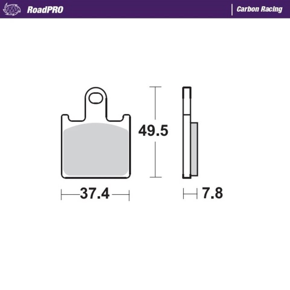 Pastillas de freno delanteras MotoMaster para Kawasaki ZX-6R NINJA 2007-2012 RoadPRO carbono  Foto 1 de 1