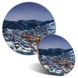Mouse Mat & Coaster Set - Park City Utah America USA #3550 - Photo 1/8