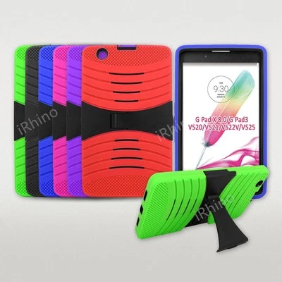 For LG G PAD X 8.0/LG G PAD 3 8.0 (2016) Armor Hybrid Kickstand Box Case Cover - Image 1 of 2