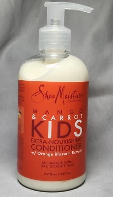 Acondicionador extra nutritivo Shea Moisture mango y zanahoria para niños ~ cabello seco ~ 7,7 oz  Foto 1 de 4