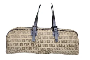 Fendi vintage zucca monogram barrel bag Light Brown - Picture 1 of 20