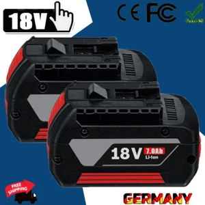 2X 18Volt Akku Für Bosch 18V Professional GBA GSR GSB BAT618 BAT609 BAT620 7,0Ah - Bild 1 von 13